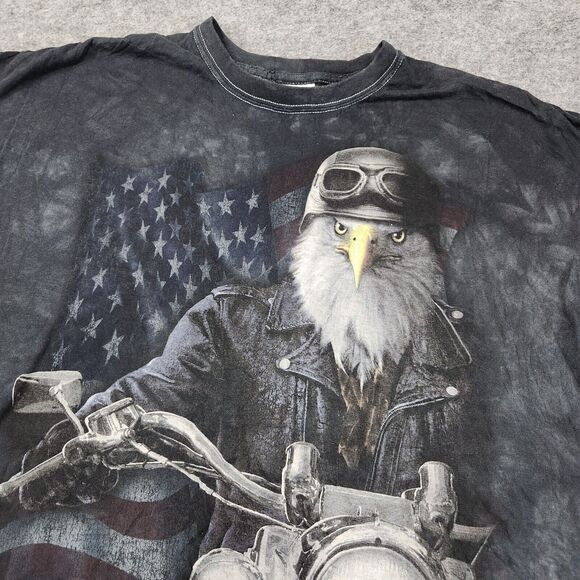 VTG The Mountain Mens 2XL Motorcycle American Eagle Tank Top Sleeveless T Shirt - Picture 4 of 10